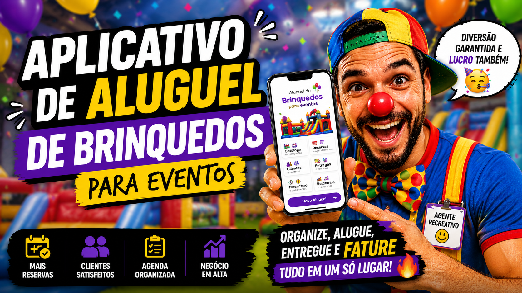 Visual da plataforma Aluguel de Brinquedos