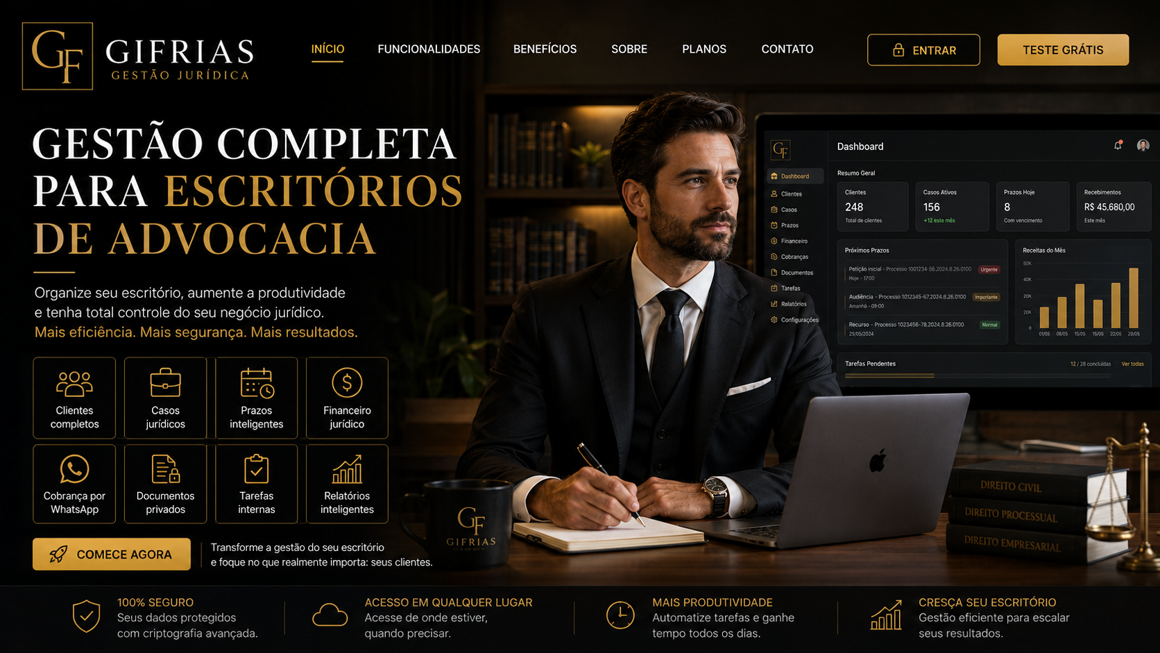 Visual da plataforma GIFrias