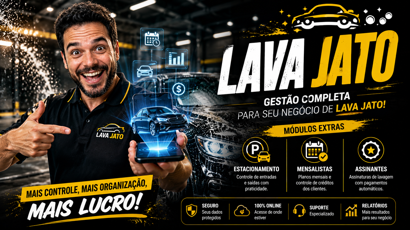 Visual da plataforma Lava Jato
