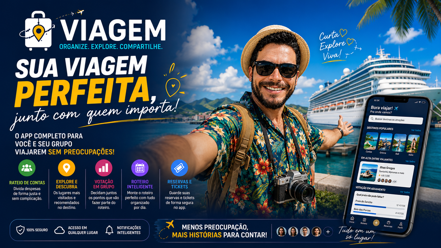 Visual da plataforma Viagens 360Link